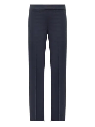 Pinko Striped-trim Embroidered-logo Track Pants In Black