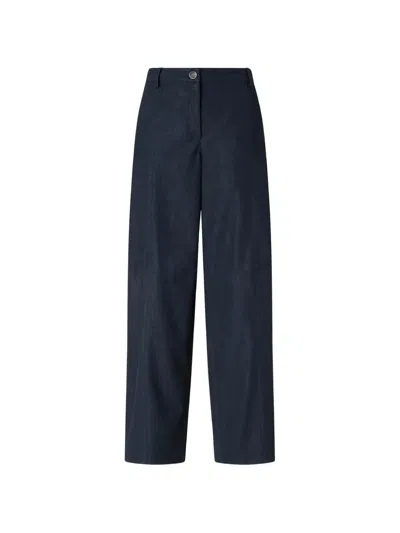 Pinko Straight-fit Nubuck-leather-effect Trousers In Brown