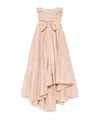 Pinko Robe De Cérémonie En Taffetas À Encolure Caur In Nude