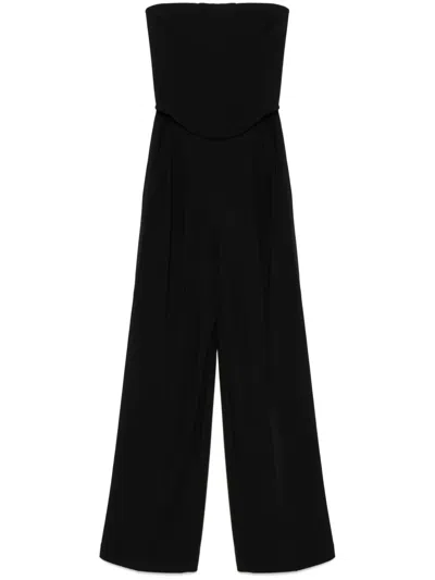 Pinko Strapless Jumpsuit In Black