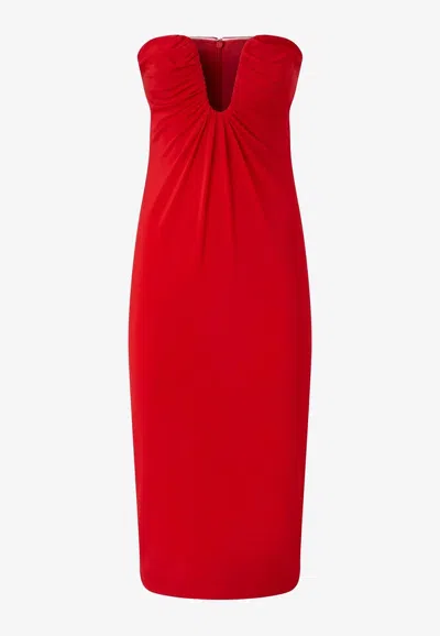 PINKO STRAPLESS MINI DRESS