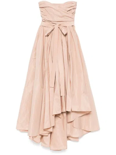 Pinko Strapless Salmon Pink Evening Dress