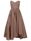 Pinko Strapless Taffeta Dress With Sweetheart Neckline