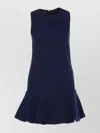 Pinko Strappy Pleated Gown Metallic Flare In Blue