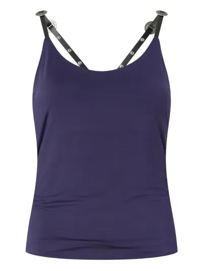 Pinko Strappy Top In Blue