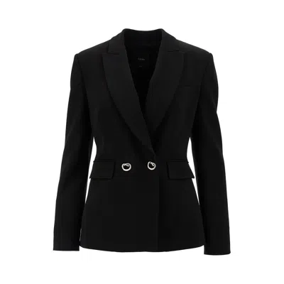 PINKO STRETCH CADY DOUBLE-BREASTED JACKET
