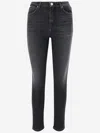 Pinko Raw-cut Hem Skinny Jeans In Denim