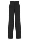 Pinko Stretch Fabric Palazzo Trousers In Black