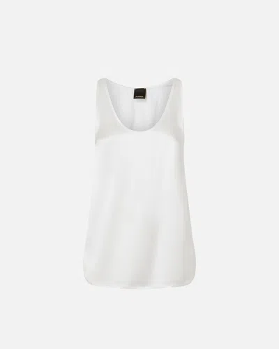 PINKO STRETCH SILK SATIN VEST TOP