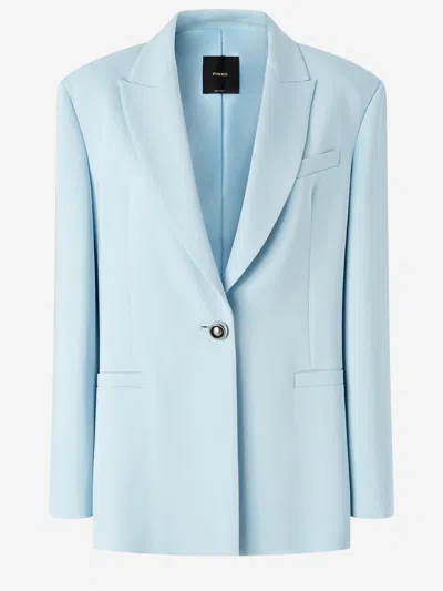 PINKO STRETCH VISCOSE SINGLE-BREASTED JACKET