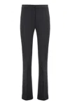 Pinko Straight Leg Trousers With Belt Loops In Black