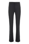 Pinko Straight Leg Trousers With Belt Loops In Black