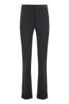 Pinko Straight Leg Trousers With Belt Loops In Black