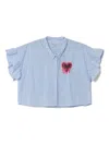 Pinko Striped Blouse In Blue