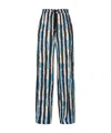 Pinko Striped Drawstring Trousers In Multi