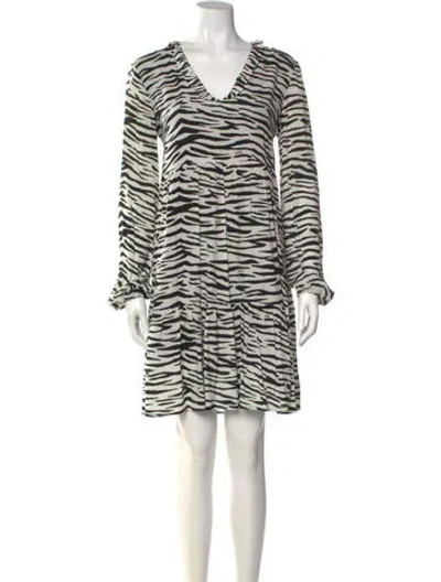 Pre-owned Pinko Striped Mini Dress In Multi