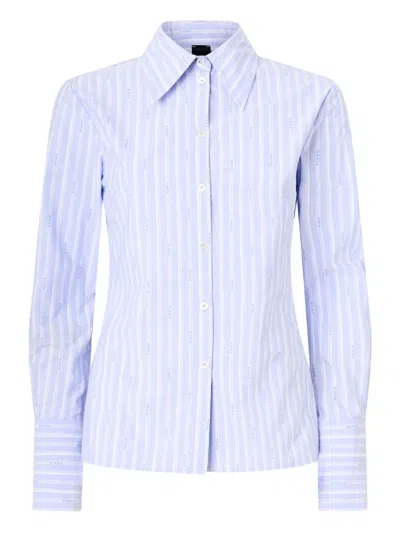 Pinko Striped Shirt In Blue