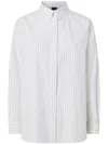 Shop Pinko Striped Shirt In White