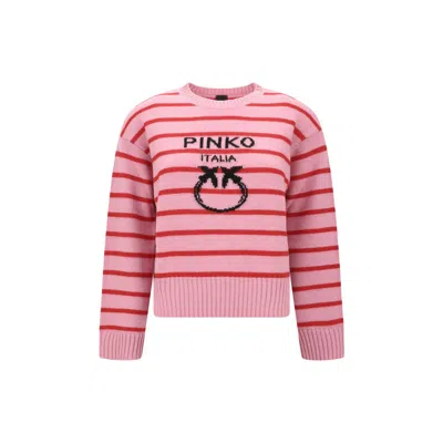 Pinko Striped Sweater In Multi