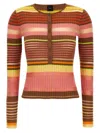 Pinko Striped Sweater Sweaters And Cardigans Multicolor In Multicolor