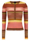 Pinko Striped Sweater Sweaters And Cardigans Multicolor In Multicolor