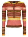 Pinko Striped Sweater Sweaters And Cardigans Multicolor