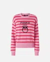 Pinko Striped Sweater With Logo