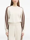 Pinko Striped Sweatshirt In Multi