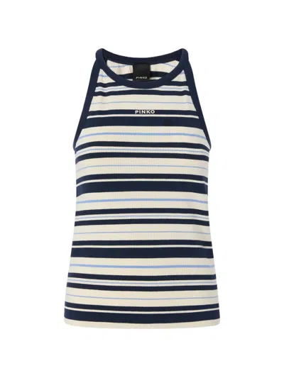 Pinko Striped Tank Top In Multi