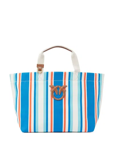 PINKO STRIPED TOTE BAG