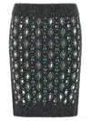 Pinko Strong Enough Skirt Muline And Fw25 In Black