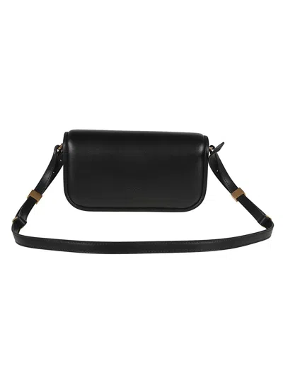 Pinko Structured Leather Belt Bag In Black