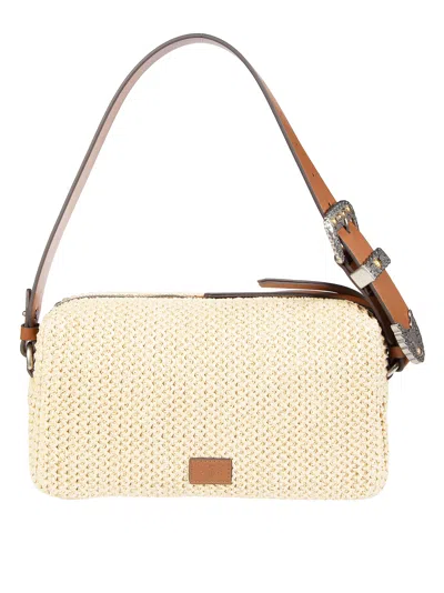 Pinko Structured Mini Tote Bag In Yellow