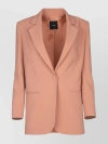 PINKO STRUCTURED NOTCH LAPEL JACKET WITH FLAP POCKETS