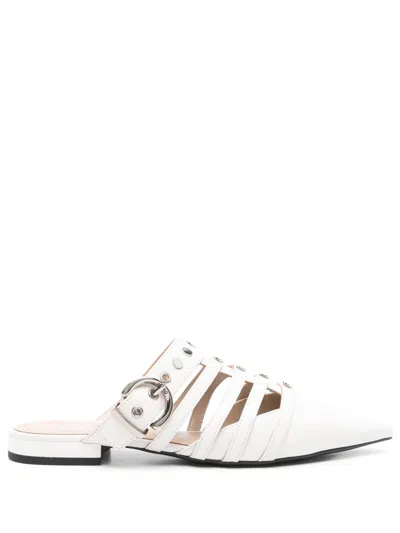PINKO STUD-EMBELLISHED MULES