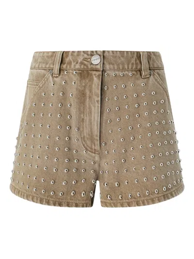 Pinko Stud-embellished Shorts In Multi