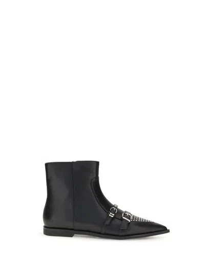 PINKO STUDDED ANKLE BOOTS