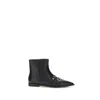 Pinko Leather Boots With Studs And Straps