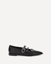 Pinko Studded Ballerinas In Black