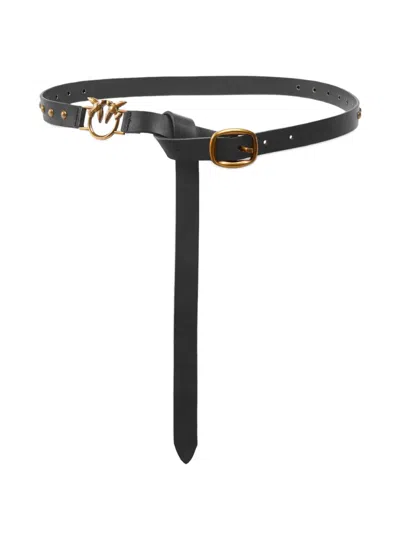 PINKO STUDDED LEATHER BELT