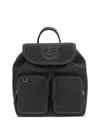 Pinko Textured Black Backpack