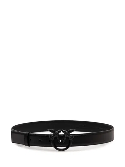 Pinko Stylish Belt With Front Buckle In Nero Limousine