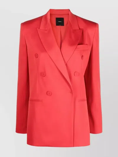 PINKO STYLISH DOUBLE-BREASTED BLAZER PADDED SHOULDERS