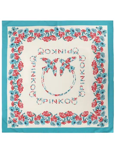 Pinko Stylish Foulard 86 Cm X 86 Cm With Charming Print In Multi