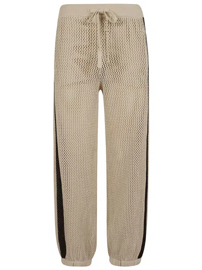 Pinko Stylish Mini Track Pants With Removable Culottes In Gray