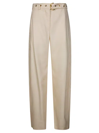 Pinko Stylish Mini Trousers For Women In White