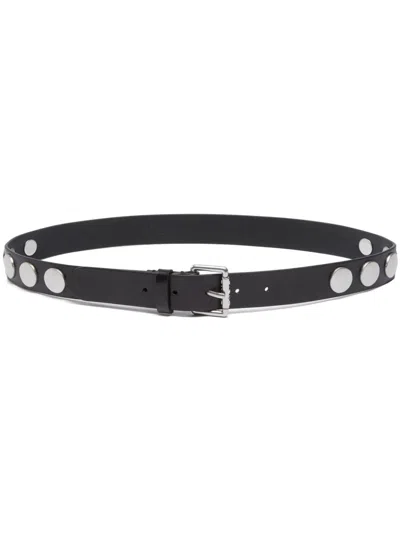 Pinko Suasi Belt In Black/old Silver