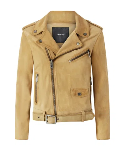 PINKO PINKO ZIP-UP BIKER JACKET