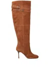 Pinko Suede Boots In Brown