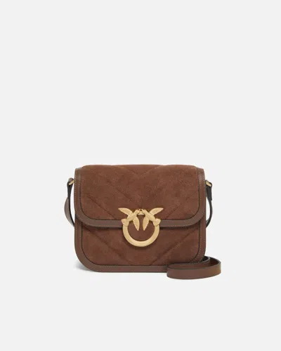 Pinko Suede Mini Love Bag Box Shoulder Bag